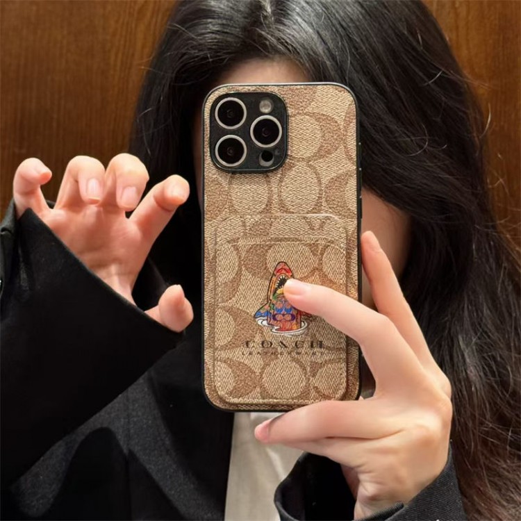 Coach コーチiphone Air/16/15/17PRO/14/13Proブランドスマホケースレディース向けiphone 17pro max/ air /16/15/14/13Proケースiphone Air/17/16e/15/14ブランドケースメンズレディース