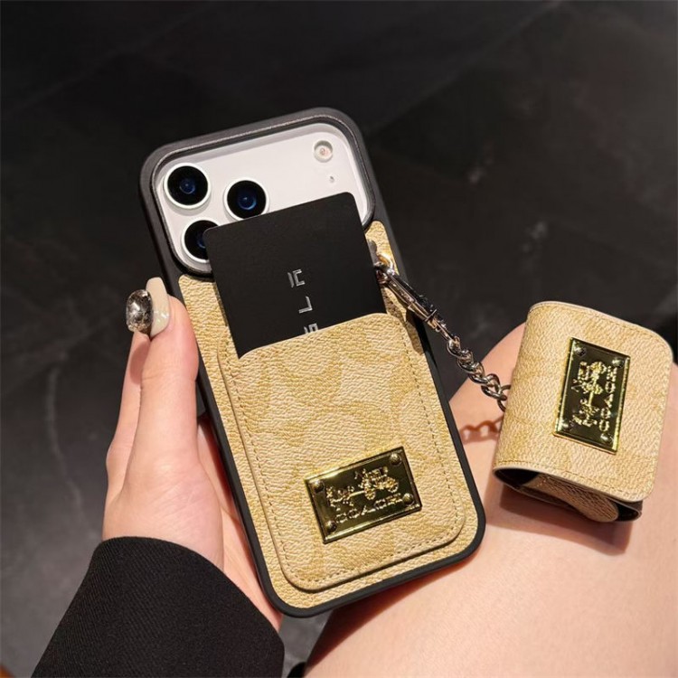 Coach コーチ男女兼用携帯カバーiphone Air/16/15/14/17Pro Max air iphone Air/17/16e/15/14ブランドケースメンズレディースハイエンドiphone16/15 17Pro Max/14plusカバー