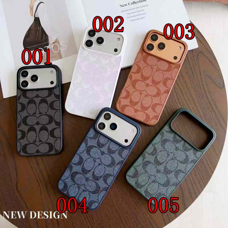 Coach コーチハイブランドアイフォン17 プロマックス 16e 15プロ/14/13スマホケースブランドiphone16/15/14 17Pro/ airメンズケースハイエンドiphone16/15 17Pro Max/14plusカバー