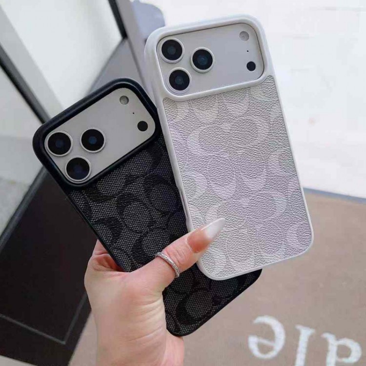 Coach コーチハイブランドアイフォン17 プロマックス 16e 15プロ/14/13スマホケースブランドiphone16/15/14 17Pro/ airメンズケースハイエンドiphone16/15 17Pro Max/14plusカバー