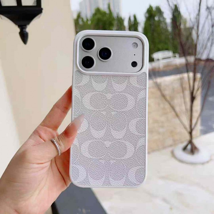 Coach コーチハイブランドアイフォン17 プロマックス 16e 15プロ/14/13スマホケースブランドiphone16/15/14 17Pro/ airメンズケースハイエンドiphone16/15 17Pro Max/14plusカバー