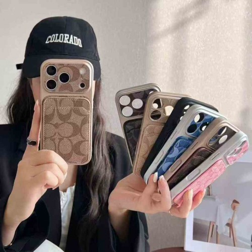 Coach コーチ男女兼用携帯カバーiphone Air/16/15/14/17Pro Max airレディース向けiphone 17pro max/ air /16/15/14/13Proケースハイエンドiphone16/15 17Pro Max/14plusカバー