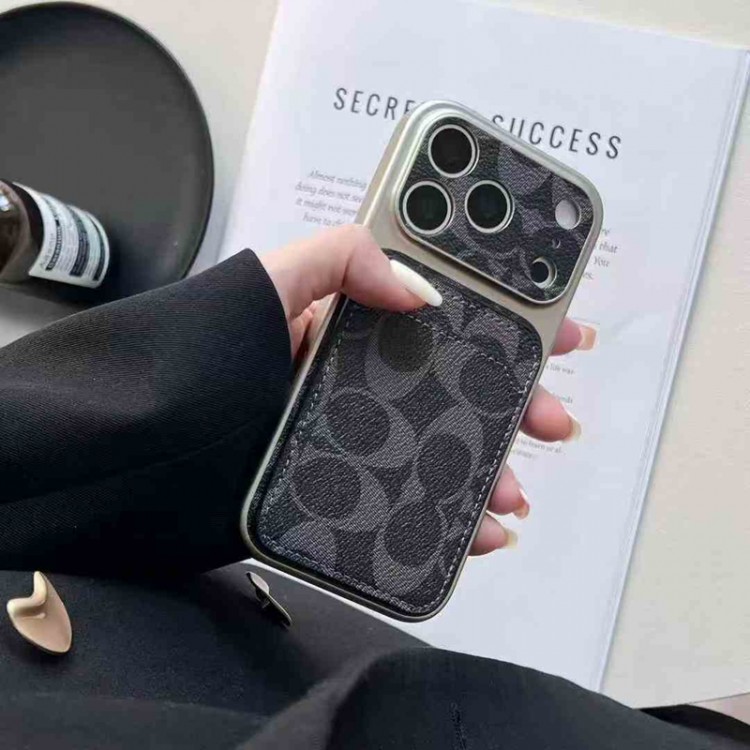 Coach コーチ男女兼用携帯カバーiphone Air/16/15/14/17Pro Max airレディース向けiphone 17pro max/ air /16/15/14/13Proケースハイエンドiphone16/15 17Pro Max/14plusカバー