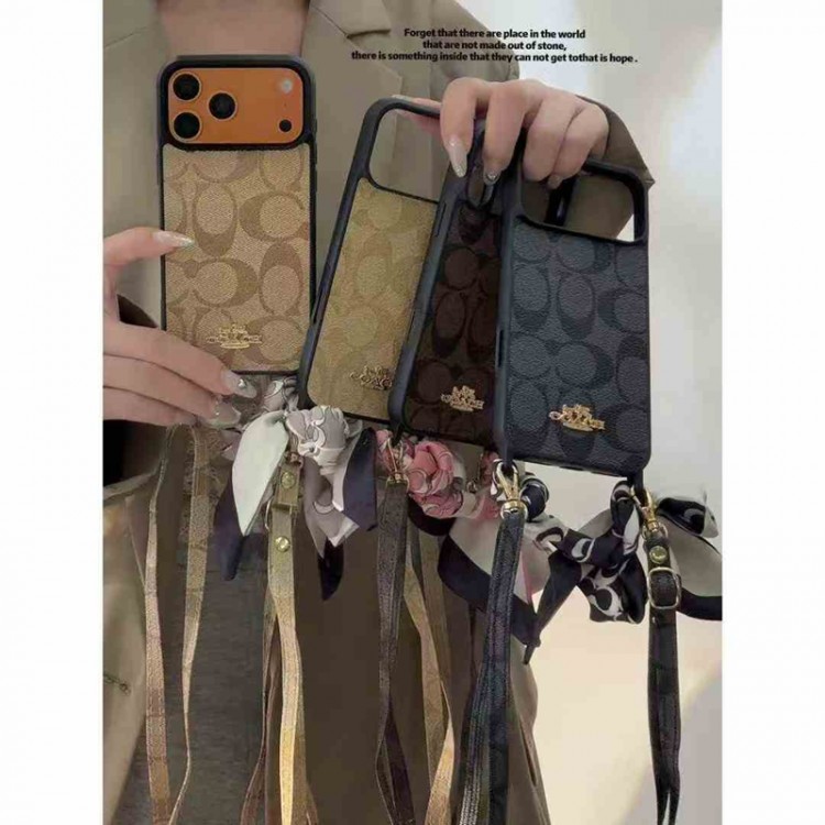 Coach コーチ男女兼用携帯カバーiphone Air/16/15/14/17Pro Max airレディース向け iphone 17pro max/ air /16/15/14/13Proケース iphone Air/17/16e/15/14ブランドケースメンズレディース