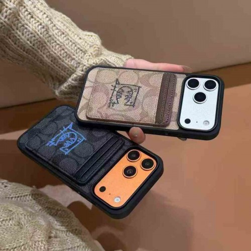 Coach コーチハイブランドアイフォン17 プロマックス 16e 15プロ/14/13スマホケース男女兼用携帯カバーiphone Air/16/15/14/17Pro Max airハイエンドiphone16/15 17Pro Max/14plusカバー