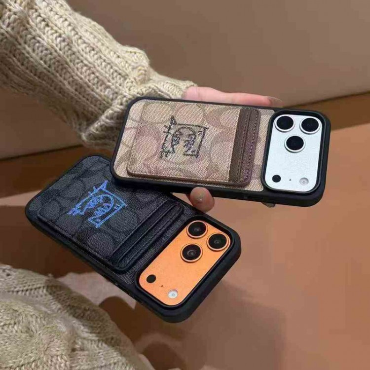 Coach コーチハイブランドアイフォン17 プロマックス 16e 15プロ/14/13スマホケース男女兼用携帯カバーiphone Air/16/15/14/17Pro Max airハイエンドiphone16/15 17Pro Max/14plusカバー