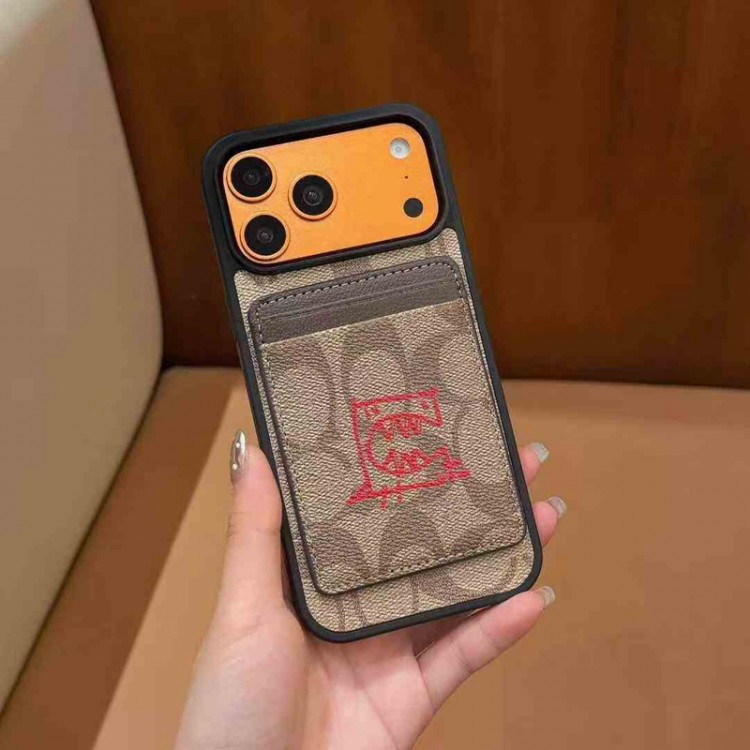 Coach コーチハイブランドアイフォン17 プロマックス 16e 15プロ/14/13スマホケース男女兼用携帯カバーiphone Air/16/15/14/17Pro Max airハイエンドiphone16/15 17Pro Max/14plusカバー