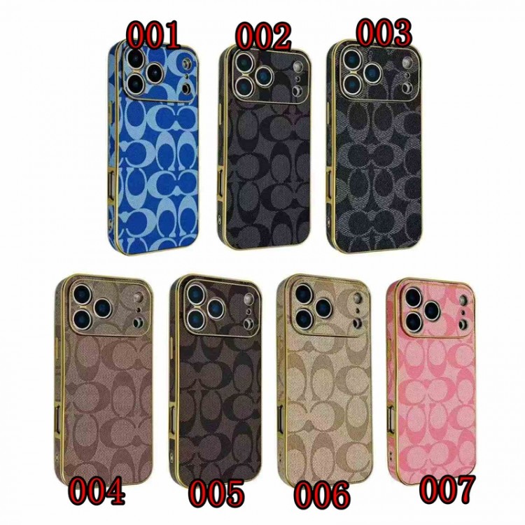 Coach コーチハイブランドアイフォン17 プロマックス 16e 15プロ/14/13スマホケースブランドiphone16/15/14 17Pro/ airメンズケースレディース向けiphone 17pro max/ air /16/15/14/13Proケース