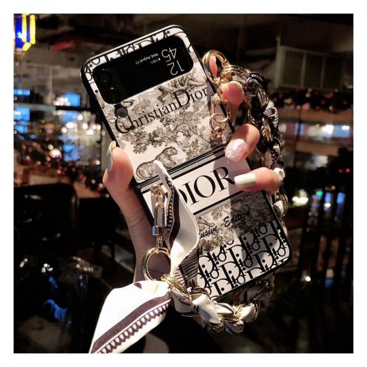 Dior ディオールgalaxy z flip5 4 6ブランドケースコピーgalaxy z flip5 4 6ハイブランドケースメンズレディースケース折りたたみ型ギャラクシーz flip 5/z flip4ケースメンズ