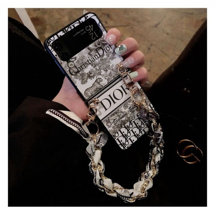 Dior ディオールgalaxy z flip5 4 6ブランドケースコピーgalaxy z flip5 4 6ハイブランドケースメンズレディースケース折りたたみ型ギャラクシーz flip 5/z flip4ケースメンズ