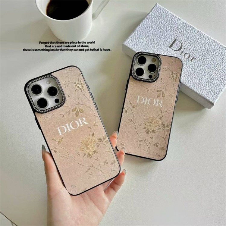 Dior ディオールiphone16/15/17Pplus//14/13Proブランドスマホケースレディース向け ディオールiphone 17pro max/16/15/14/13Proケースハイエンドiphone16/15 17Pro Max/14plusカバー