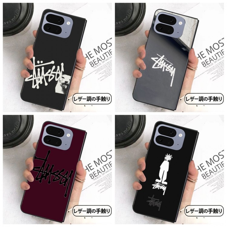 Stussy ステューシーgalaxy z flip8 5 6 7/z fold5 6 7 8ブランドケースコピーハイブランドアイフォン ultra 折りたたみケースgalaxy z flip8 7 6 5 4 3 z fold5 6 7 8ハイブランドケースiPhone ultra 折りたたみ携帯ケース