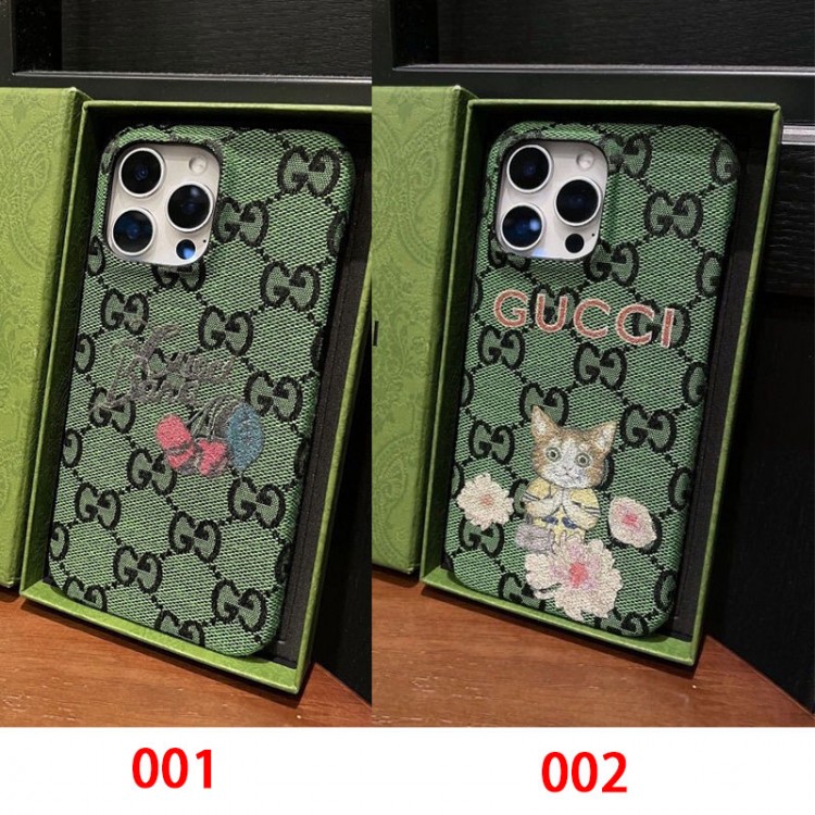 Gucci グッチiphone16/15/14/13 Pro Maxケースブランドコピー男女兼用携帯カバーiphone16/15/14/13Pro Max グッチ iphone16/15/14ブランドケースメンズレディース