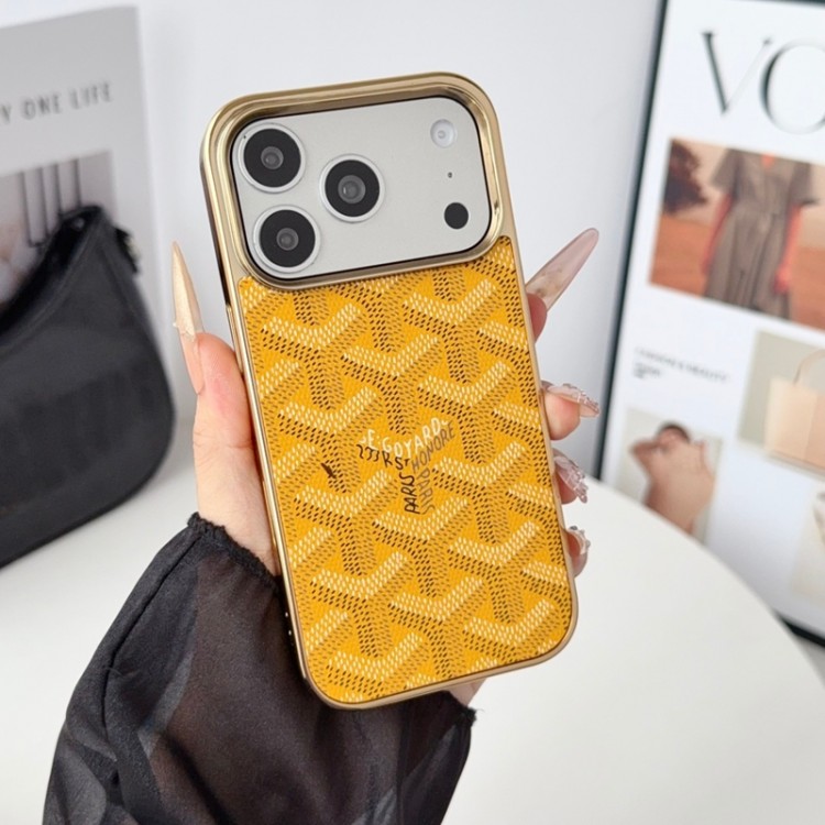 Goyard ゴヤールiphone 17e/Air/16/15/17PRO/14/13Proブランドスマホケースiphone Air/17/16e/15/14ブランドケースメンズレディースハイエンドiphone16/15 17Pro Max/14plusカバー