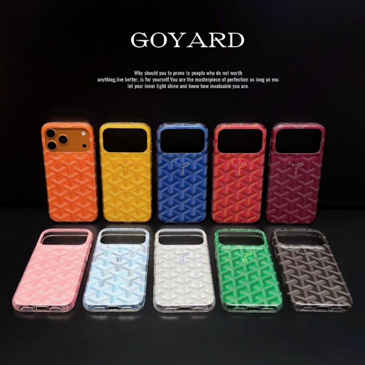Goyard ゴヤールハイブランドアイフォン17 18プロマックス 16e 15プロ/14/13/ultraスマホケースiphone 17e/Air/16/15/17PRO/18/18Proブランドスマホケースかわいいアイフォン18 pro max 17pro /16/15プロ/14/13カバー