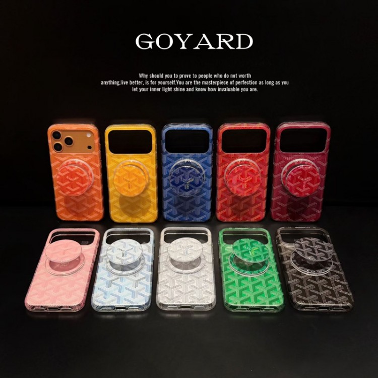 Goyard ゴヤールレディース向けiphone 17 18pro max/ ultra /16/15/14/13Proケースiphone 18/Air/17/16e/15/14ブランドケースメンズレディースハイエンドiphone 18pro/16/15 17Pro Max/14plusカバー