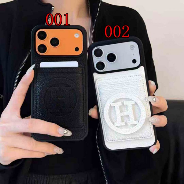 Hermes エルメスブランドiphone16/15/14 17Pro/ airメンズケースかわいいアイフォン17pro /16/15プロ/14/13カバーiphone Air/17/16e/15/14ブランドケースメンズレディース