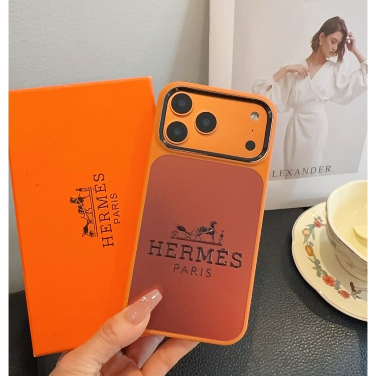 Hermes エルメスブランドiphone16/15/14 17Pro/ airメンズケースレディース向けiphone 17pro max/ air /16/15/14/13Proケースかわいいアイフォン17pro /16/15プロ/14/13カバー