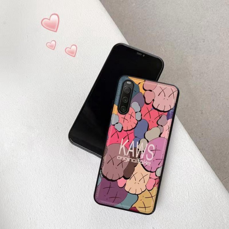 Kaws カウズエクスぺニア1 v/10 v/1 iv/5 iv高品質ケースメンズxperia 1 v/10 v/1 iv/5 ivメンズレディースケースおしゃれxperia 1 iv/5 iv/10 v革製ケースハイエンドスマホケースxperia 1 iv/5 iv/5 v