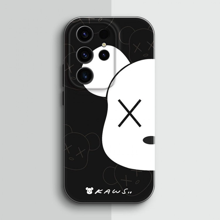 Kaws カウズ高級感galaxy s24 ultraアイフォン14 15 16ブランドケースメンズレディースgalaxy s24 ultra/s23 s22ケースブランドギャラクシーs23ultra/s22 s24 iphone14 15 16 ケースファッションブランドgalaxy s23/s24ultra アイホン16 13 14 15カバー