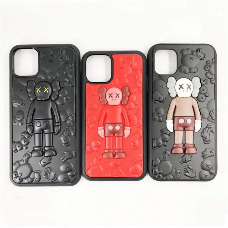 Kaws カウズブランドiphone16/15/14Proメンズケースレディース向けiphone16/15/14/13Proケースかわいいアイフォン16/15プロ/14/13カバー