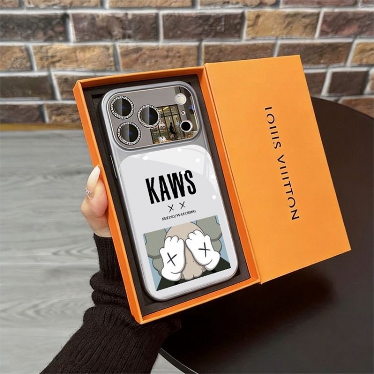 Kaws カウズハイブランドアイフォン17 プロマックス 16e 15プロ/14/13スマホケース男女兼用携帯カバーiphone Air/16/15/14/17Pro Max airレディース向けiphone 17pro max/ air /16/15/14/13Proケース