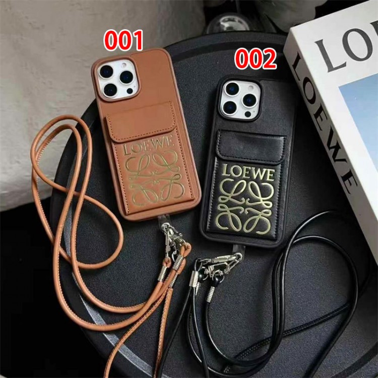 LOEWE ロエベブランドiphone16/15/14Proメンズケースレディース向けiphone16/15/14/13Proケース LOEWE iphone16/15/14ブランドケースメンズレディース