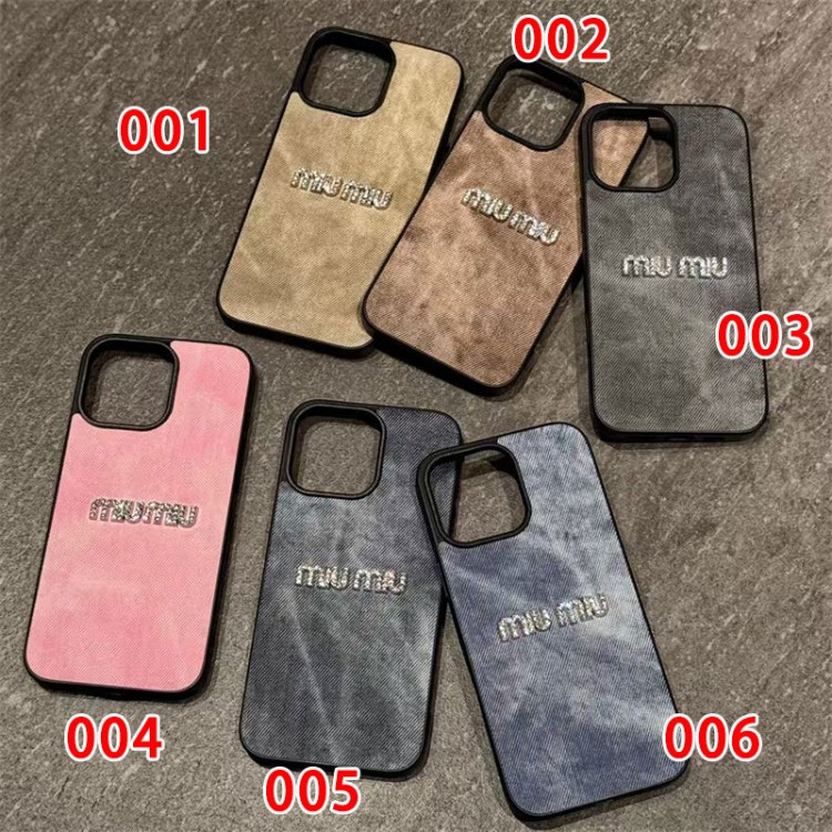 ミュウミュウ MiuMiu iphone Air/16/15/17PRO/14/13Proブランドスマホケース男女兼用携帯カバーiphone Air/16/15/14/17Pro Max air iphone Air/17/16e/15/14ブランドケースメンズレディース