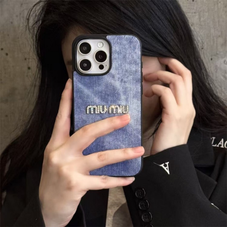 ミュウミュウ MiuMiu iphone Air/16/15/17PRO/14/13Proブランドスマホケース男女兼用携帯カバーiphone Air/16/15/14/17Pro Max air iphone Air/17/16e/15/14ブランドケースメンズレディース