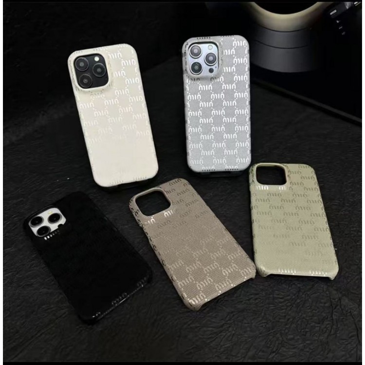 ミュウミュウ MiuMiu iphone Air/16/15/17PRO/14/13Proブランドスマホケース男女兼用携帯カバーiphone Air/16/15/14/17Pro Max airかわいいアイフォン17pro /16/15プロ/14/13カバー