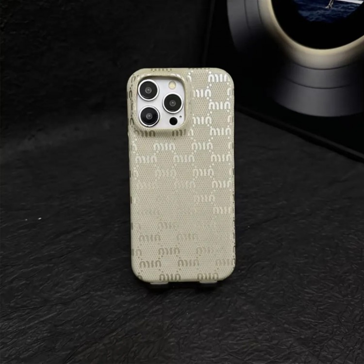 ミュウミュウ MiuMiu iphone Air/16/15/17PRO/14/13Proブランドスマホケース男女兼用携帯カバーiphone Air/16/15/14/17Pro Max airかわいいアイフォン17pro /16/15プロ/14/13カバー