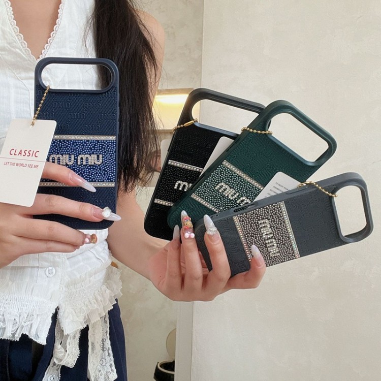 ミュウミュウ MiuMiu iphone17 /Air/16/15/14/13 Pro Maxケースブランドコピーレディース向けiphone 17pro max/ air /16/15/14/13Proケースかわいいアイフォン17pro /16/15プロ/14/13カバー