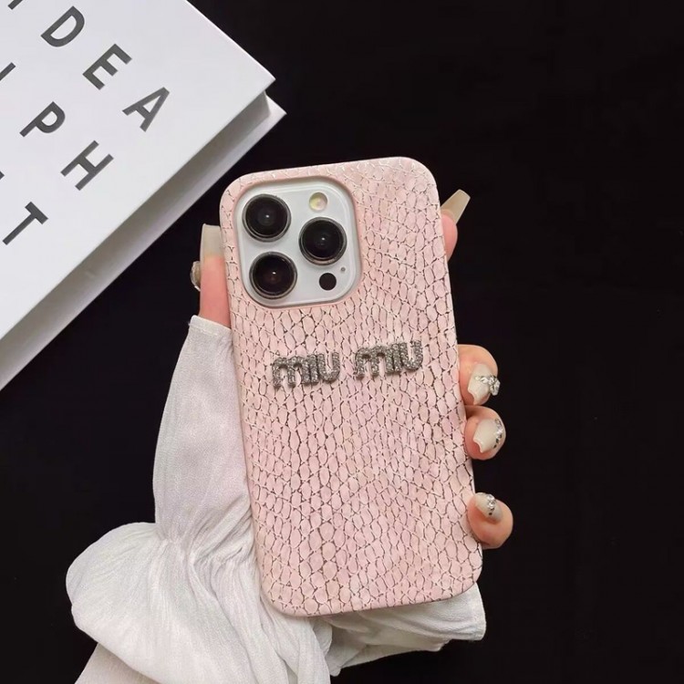 ミュウミュウ MiuMiuブランドiphone16/15/14 17Pro/ airメンズケースレディース向けiphone 17pro max/ air /16/15/14/13Proケースiphone Air/17/16e/15/14ブランドケースメンズレディース