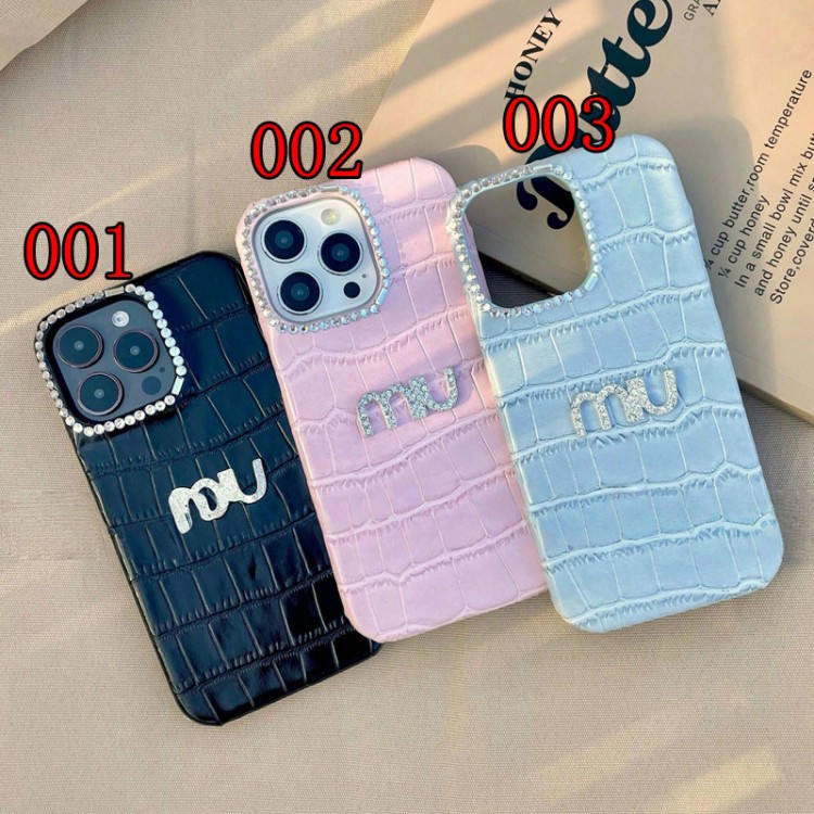 ミュウミュウ MiuMiu風iphone Air/16/15/17PRO/14/13Proブランドスマホケースブランドiphone16/15/14 17Pro/ airメンズケースiphone Air/17/16e/15/14ブランドケースメンズレディース