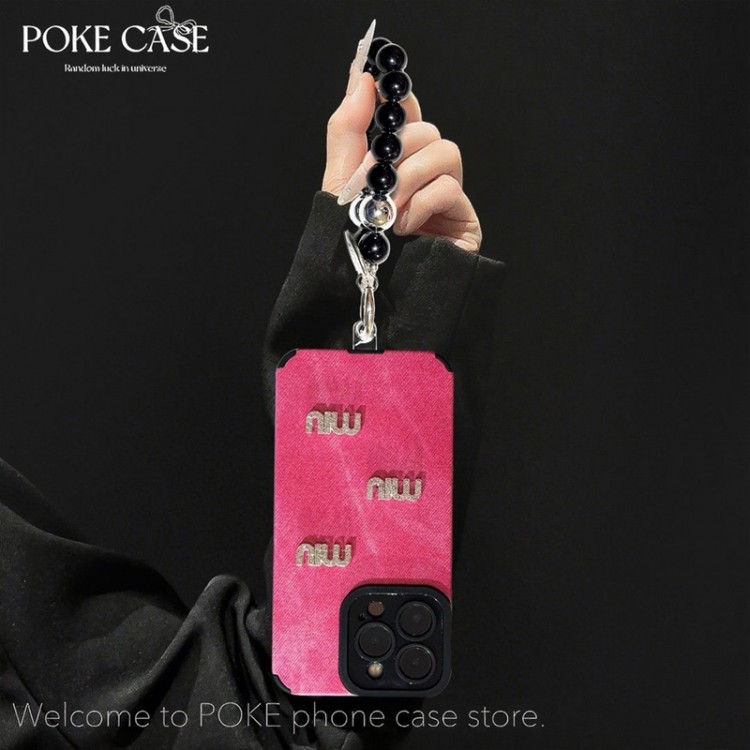 ミュウミュウ MiuMiuブランドiphone16/15/14 17Pro/ airメンズケースレディース向けiphone 17pro max/ air /16/15/14/13Proケースかわいいアイフォン17pro /16/15プロ/14/13カバー