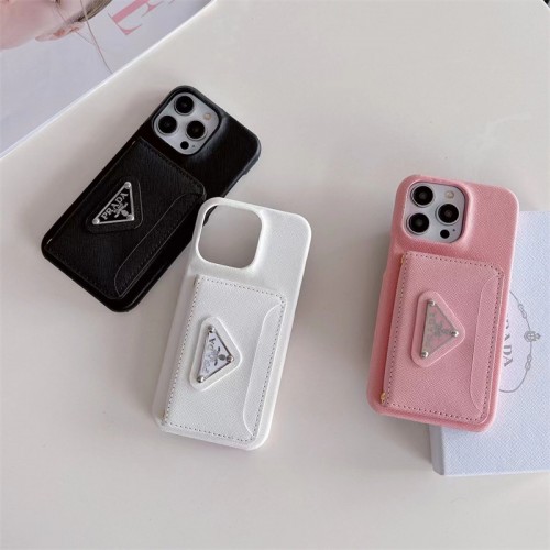 プラダブランドgalaxy s23/s24 ultraスマホケース カードポケット付き Prada iphone 14 15 16 plus携帯カバーコピー ギャラクシーs23ultra s24 plus保護カバー高品質ファッションブランドgalaxy s23/s24ultra アイホン16 13 14 15カバー
