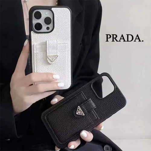 PRADA - PRADA iPhoneケース プラダ アイフォンケース 16/15/15pro バンド付き prada風
