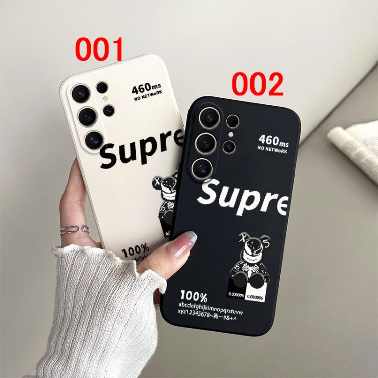 Supreme シュプリーム KAWS カウズ メンズレディースgalaxy s24 ultra/s23 s22ケースファッションブランドgalaxy s23/s24ultra アイホン 13 14 15カバーギャラクシーs23 s24 ultraブランドケース男性愛用galaxy s23/s24ブランドケース女性向け