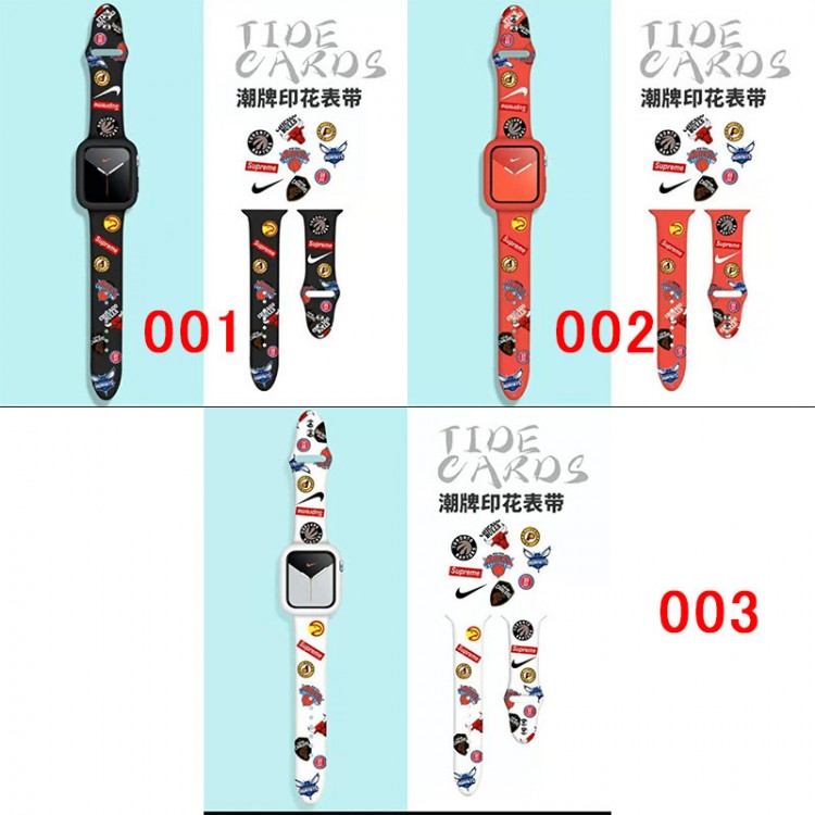 Supreme  アップルウォッチ ultra 49mmブランドベスト シュプリーム Apple Watch 9 ultra バンド 個性 apple watch 8/se2/7交換バンド ハイブランドアップルウォッチ6/5交換ベルト 耐久性 ブランドiwatch 7 8 9 バンド 丈夫
