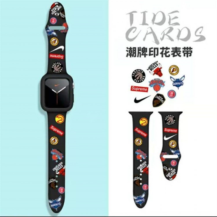 Supreme  アップルウォッチ ultra 49mmブランドベスト シュプリーム Apple Watch 9 ultra バンド 個性 apple watch 8/se2/7交換バンド ハイブランドアップルウォッチ6/5交換ベルト 耐久性 ブランドiwatch 7 8 9 バンド 丈夫