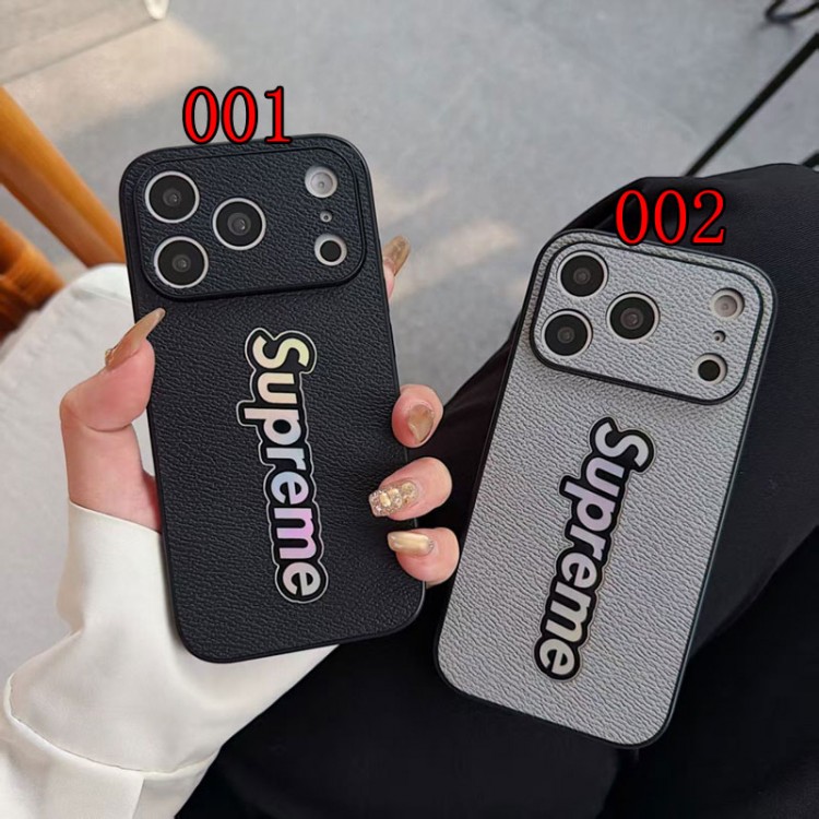 Supreme シュプリームレディース向けiphone 17pro max/ air /16/15/14/13Proケースかわいいアイフォン17pro /16/15プロ/14/13カバーiphone Air/17/16e/15/14ブランドケースメンズレディース
