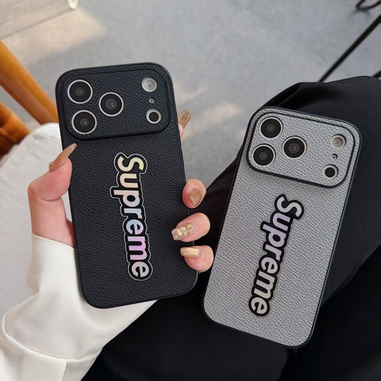 Supreme シュプリームレディース向けiphone 17pro max/ air /16/15/14/13Proケースかわいいアイフォン17pro /16/15プロ/14/13カバーiphone Air/17/16e/15/14ブランドケースメンズレディース