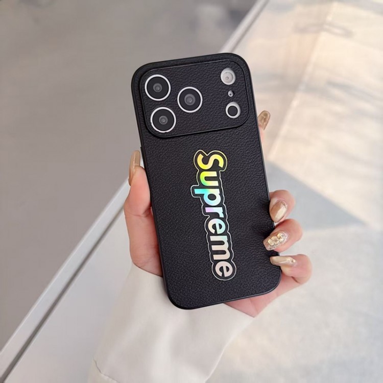 Supreme シュプリームレディース向けiphone 17pro max/ air /16/15/14/13Proケースかわいいアイフォン17pro /16/15プロ/14/13カバーiphone Air/17/16e/15/14ブランドケースメンズレディース
