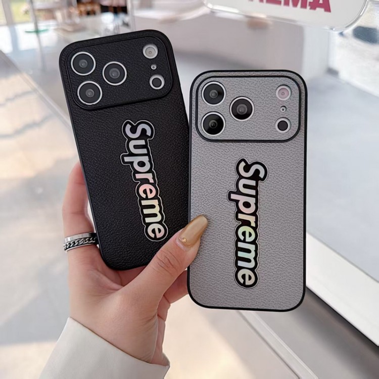 Supreme シュプリームレディース向けiphone 17pro max/ air /16/15/14/13Proケースかわいいアイフォン17pro /16/15プロ/14/13カバーiphone Air/17/16e/15/14ブランドケースメンズレディース