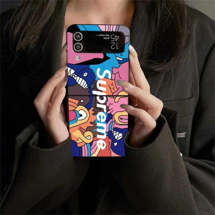 Supreme シュプリームハイエンドギャラクシーgalaxy z flip7 6 5 4 3スマホケースギャラクシーz fold 7 6 5 4 3ブランド携帯ケースファッションgalaxy z flip7 6 5/z flip4/z flip3ケースブランド折りたたみ型ギャラクシーz flip 7 6 5/z flip4/z fold5 6 7 ケースメンズ