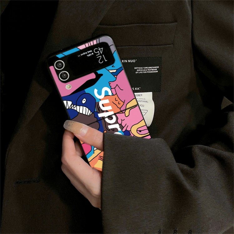 Supreme シュプリームハイエンドギャラクシーgalaxy z flip7 6 5 4 3スマホケースギャラクシーz fold 7 6 5 4 3ブランド携帯ケースファッションgalaxy z flip7 6 5/z flip4/z flip3ケースブランド折りたたみ型ギャラクシーz flip 7 6 5/z flip4/z fold5 6 7 ケースメンズ