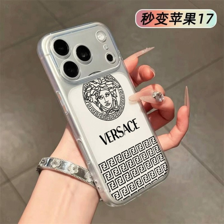 Versace ヴェルサーチェiphone 18pro/17 /Air/16/15/14/13 Pro Max/17eケースブランドコピーiphone 17e/Air/16/15/17PRO/18/18Proブランドスマホケースかわいいアイフォン18 pro max 17pro /16/15プロ/14/13カバー