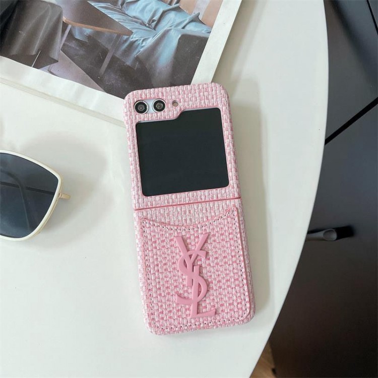 Ysl イブサンローランgalaxy z flip5 4 3ケース ハイブランド ギャラクシーZフリップ5 4 3ブランド携帯ケース レディースケース折りたたみ型ギャラクシーz flip5/z flip4ケースメンズ