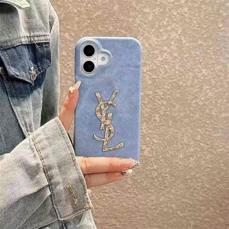 Ysl イブサンローランハイブランドアイフォン16 15プロ/14/13スマホケースレディース向けiphone16/15/14/13Proケースかわいいアイフォン16/15プロ/14/13カバー
