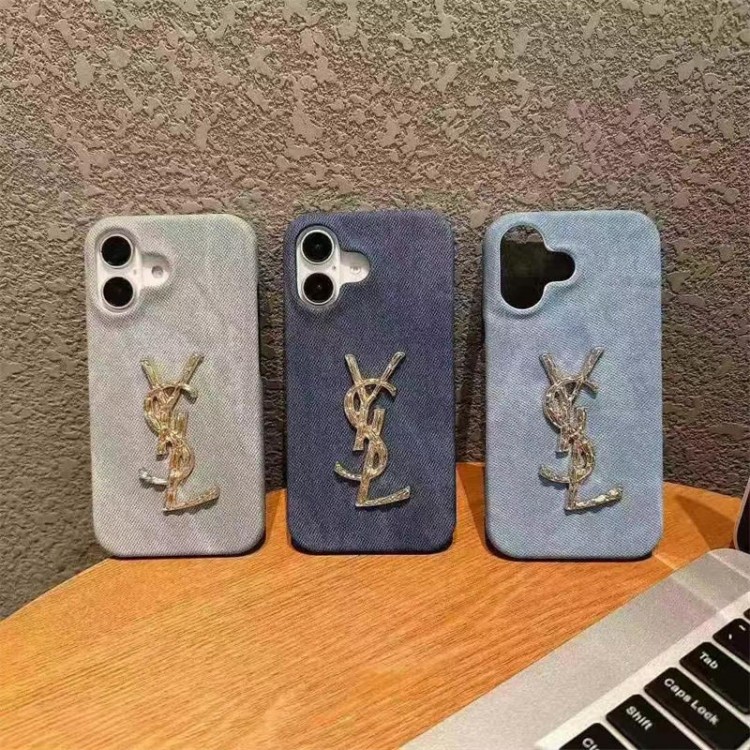 Ysl イブサンローランハイブランドアイフォン16 15プロ/14/13スマホケースレディース向けiphone16/15/14/13Proケースかわいいアイフォン16/15プロ/14/13カバー